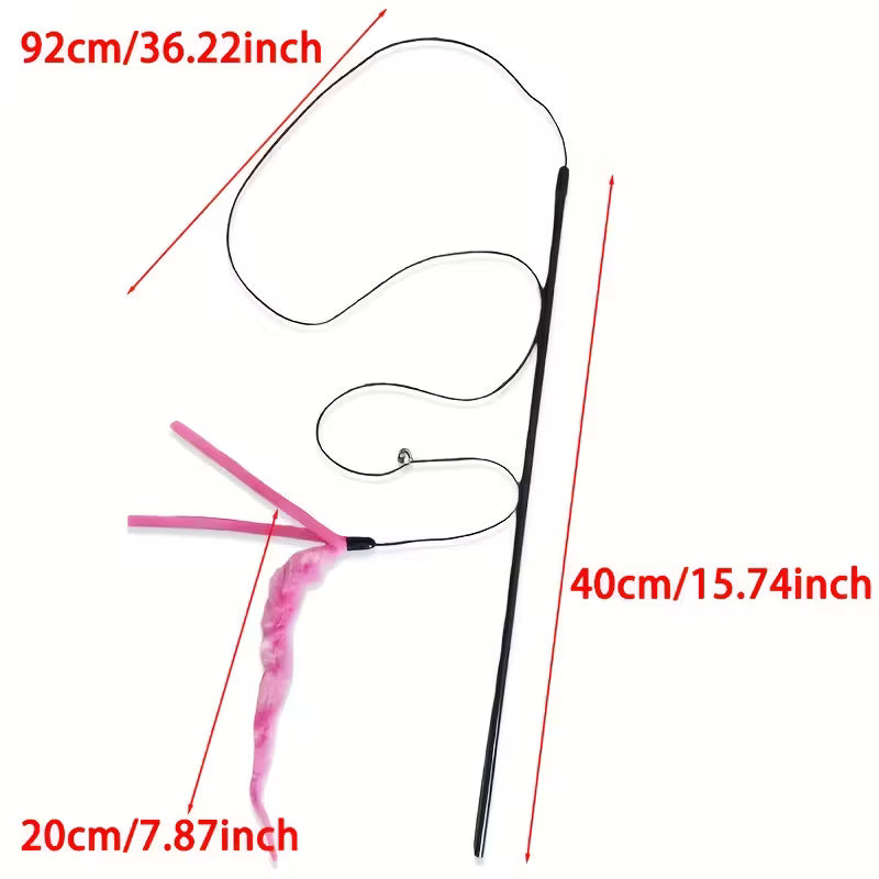 Pack of 1, Pink Caterpillar Bell Teaser, Pink And Colorful, Pink