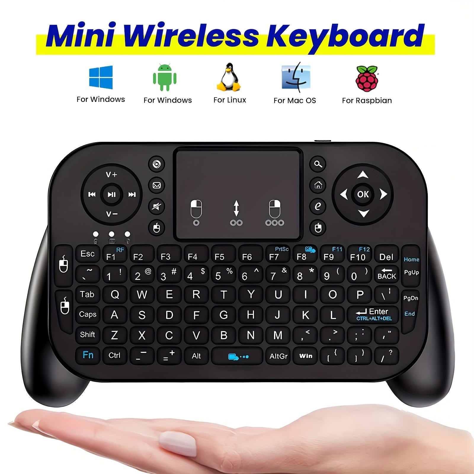 2.4GHz & BT Dual-Mode Mini Keyboard