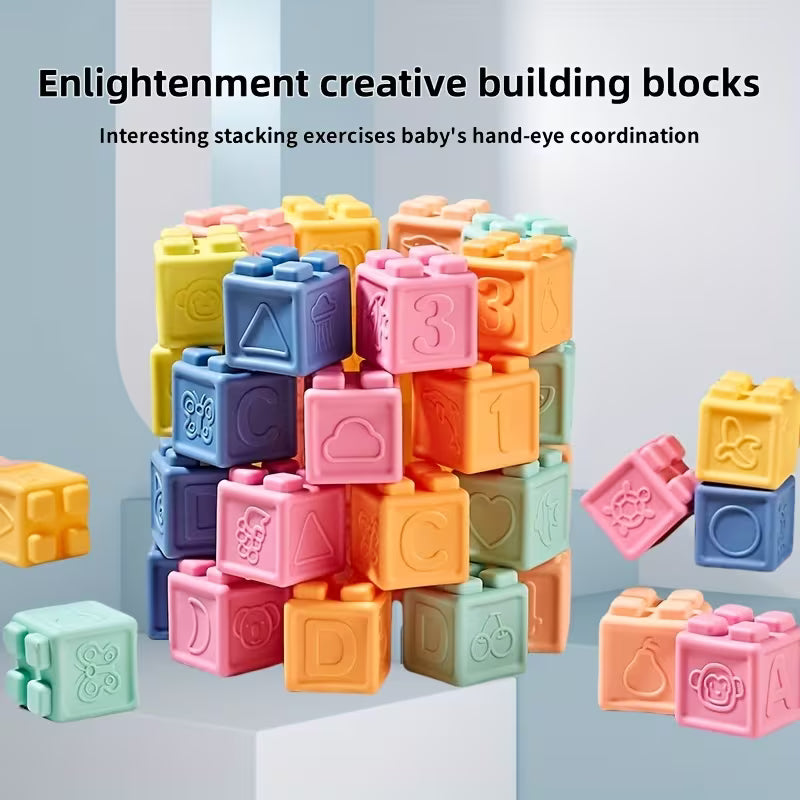 Soft Rubber Building Blocks for Infants