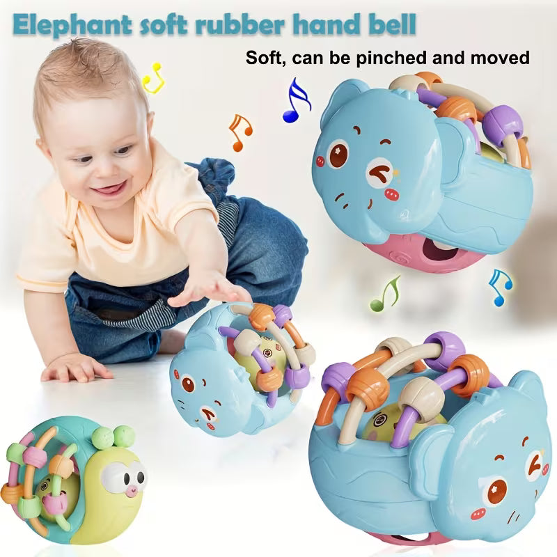 Cute and Interesting Hand-held Baby Rattle Plastic