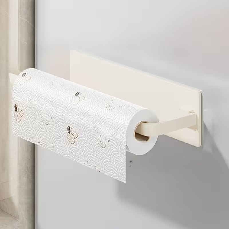 1pc Premium Paper Towel Holder, Modern Kitchen Towel Rack, Made of Sturdy Plastic, No Drilling