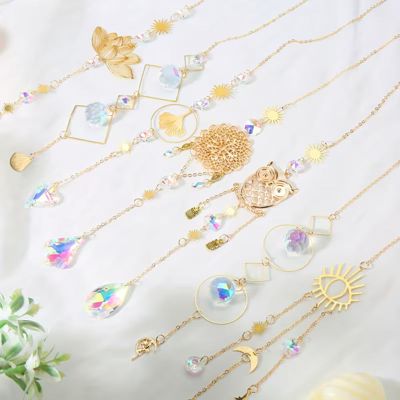 Colorful Crystal Suncatchers, Perfect Set