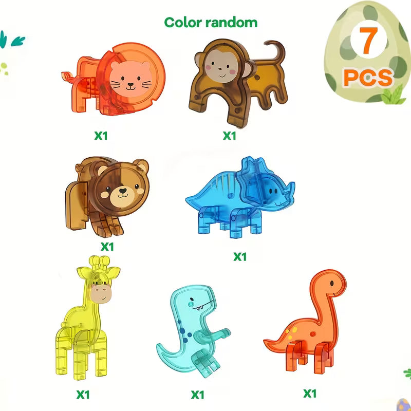 4/7/40 Magnetic Building Blocks Tiles