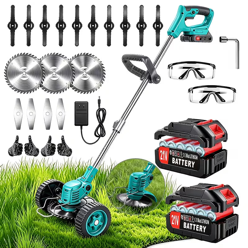 Portable Household Cordless Electric Grass Trimmer, Yard Weeder