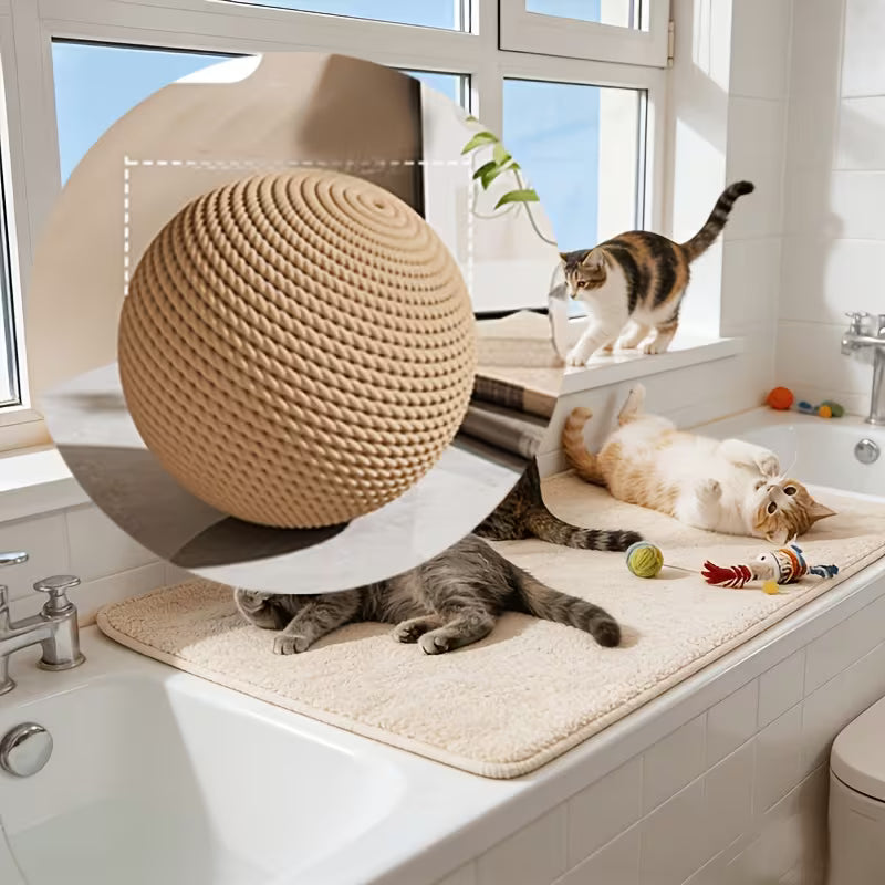 Sisal Cat Scratching Ball, Ultra-durable Sisal Material, Multiple