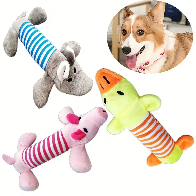 3pcs Pet Supplies Funny Dog Toys Pet Plush Toys Dog Set