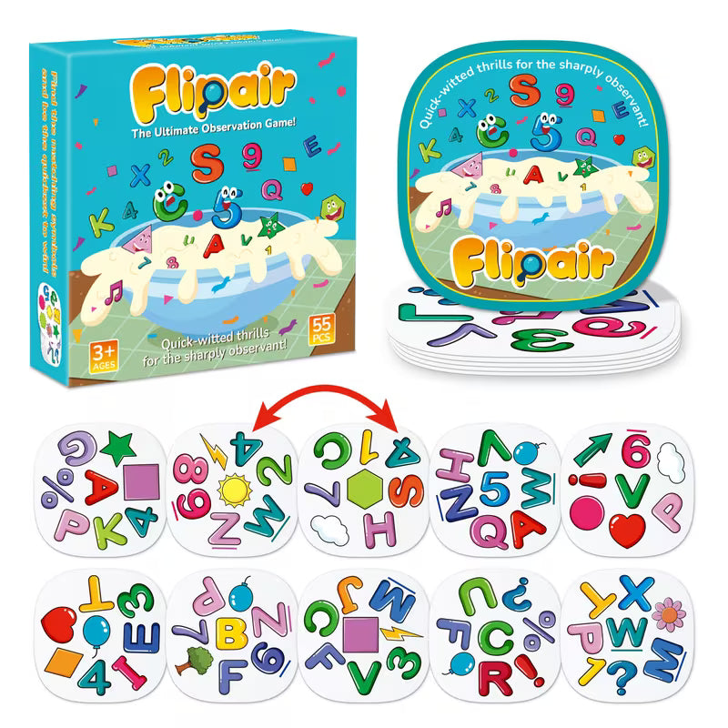 Flipair Number and Shape Matching Card Game