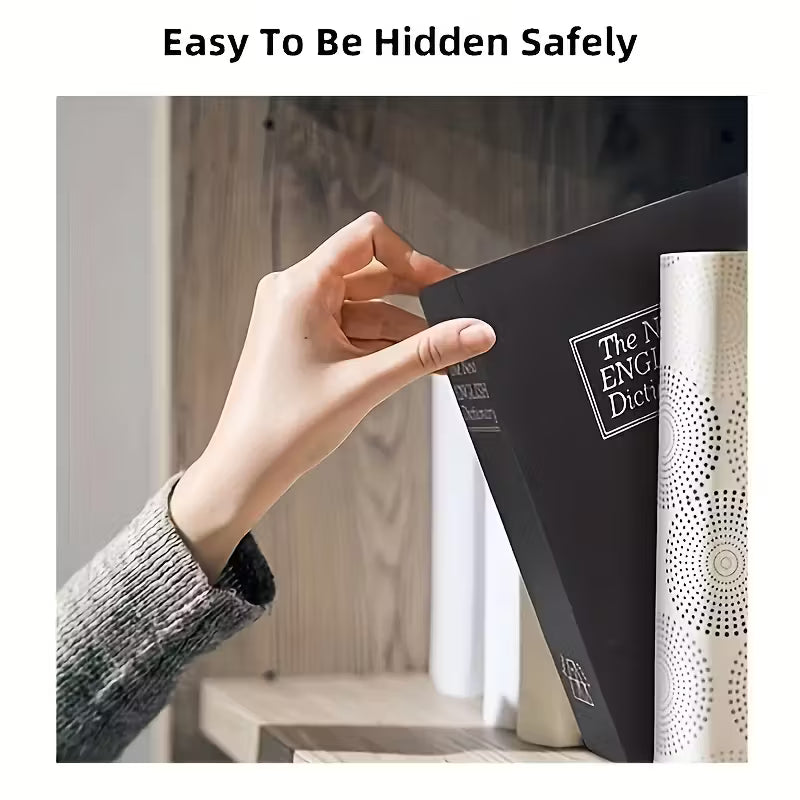 Hidden Camouflage Dictionary Safe with Combination Lock, Anti-theft Storage Box for Cash