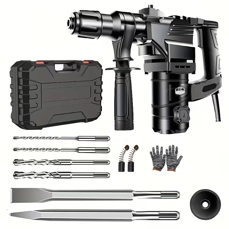1100w, 1023.62inch, 3 Drill Bits Three-purpose Multi-functional High-power Heavy-duty Wall Removal