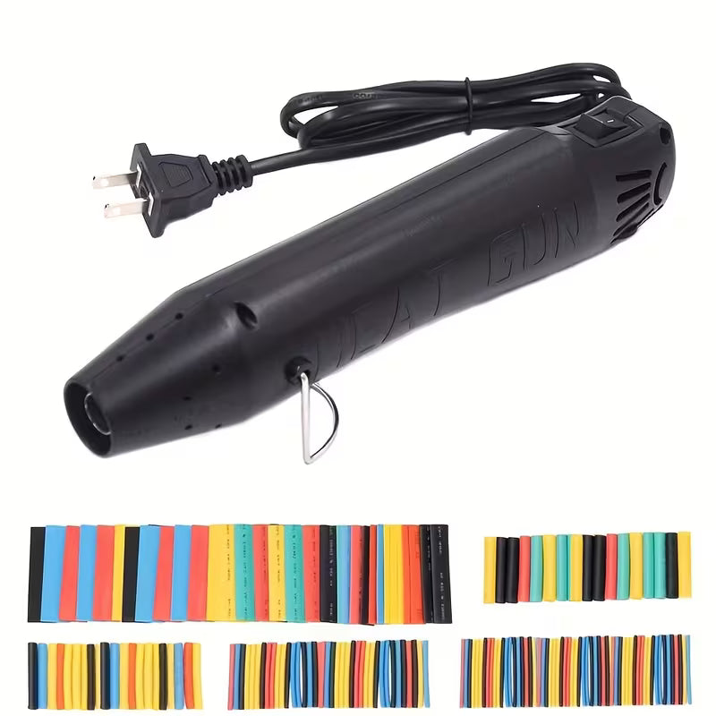 300W Heat Gun, Hot Air Gun, with 164pcs Heat Shrinkable Tube Kit