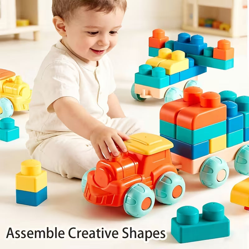 Large-particle Interlocking Educational Building Blocks Toy