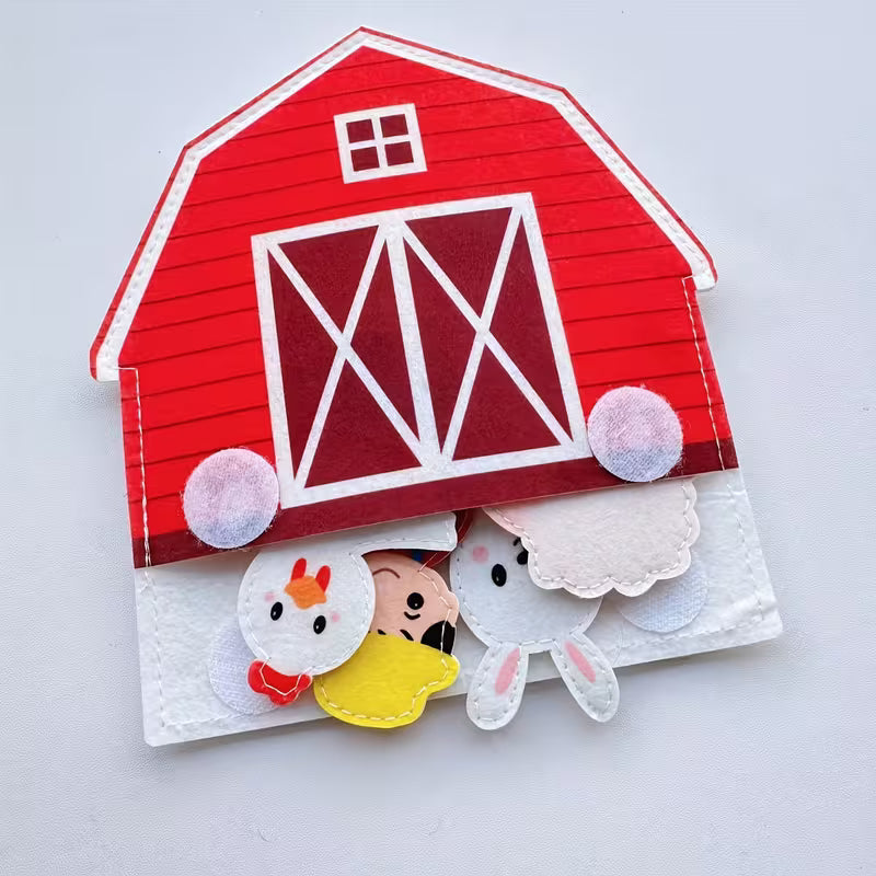 Farm Animal Finger Puppets Felt