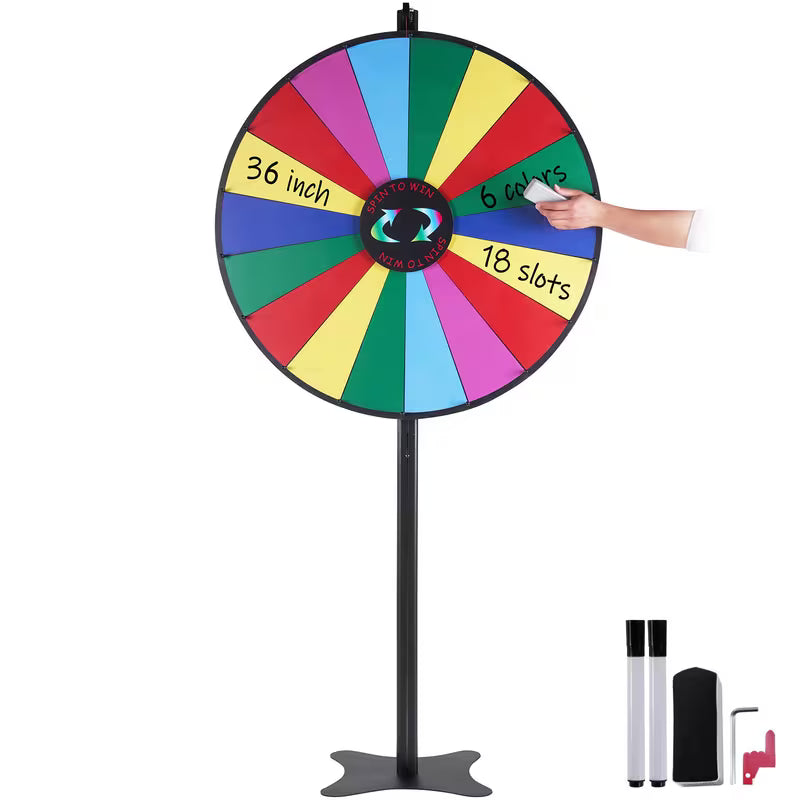 VEVOR 24/36-inch Spinning Prize Wheel