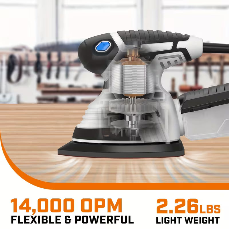 120V Detail Sander Set, Wood