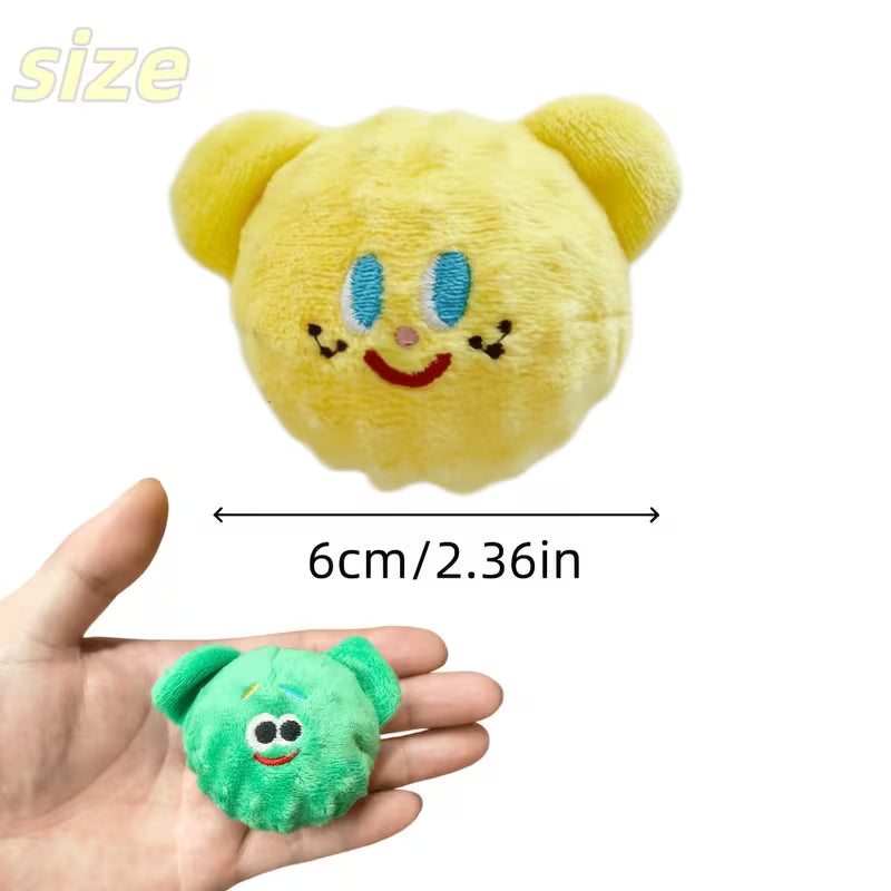 Squeaky Chew-Resistant TPR Spiky Ball Bear Dog Toy