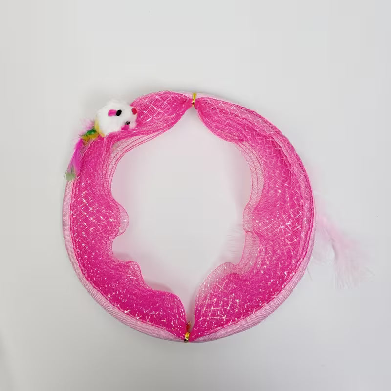 Dreamy Spiral Mesh 3D Tunnel Passage, Fun Play Tunnel Designed, Random Color