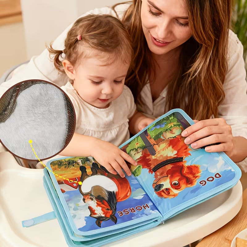 Touch & Feel Book: Farm Animal Sensory Cloth Book with Realistic