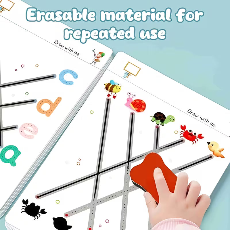 32 Pages Reusable Magic Practice Copybook Set