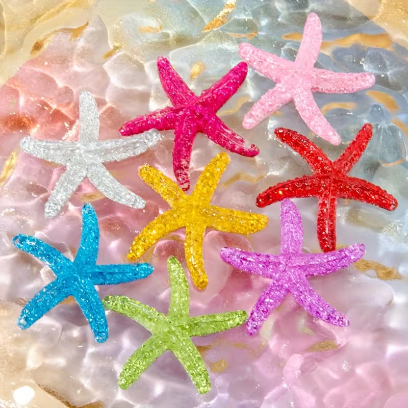 10pcs 1.57inch Resin Starfish