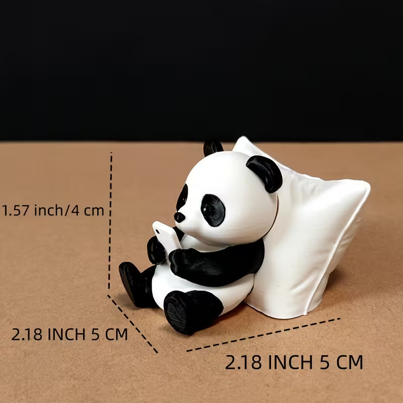 Panda Sculpture Ornament, Creative Animal Model, Desktop Office Decoration, Car Decor