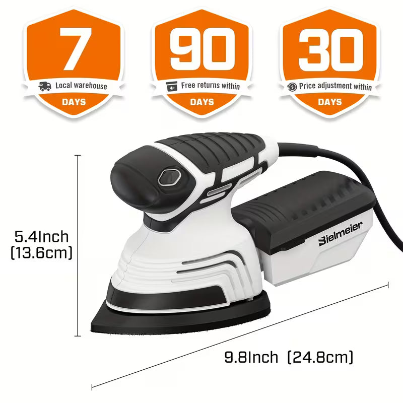 120V Detail Sander Set, Wood