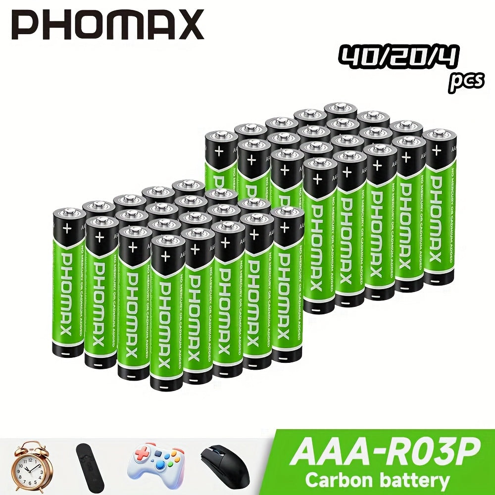 PHOMAX AAA Size 7 Alkaline Disposable Batteries, Small Pack