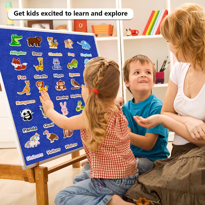 52-Piece Animal Felt Teaching Aids