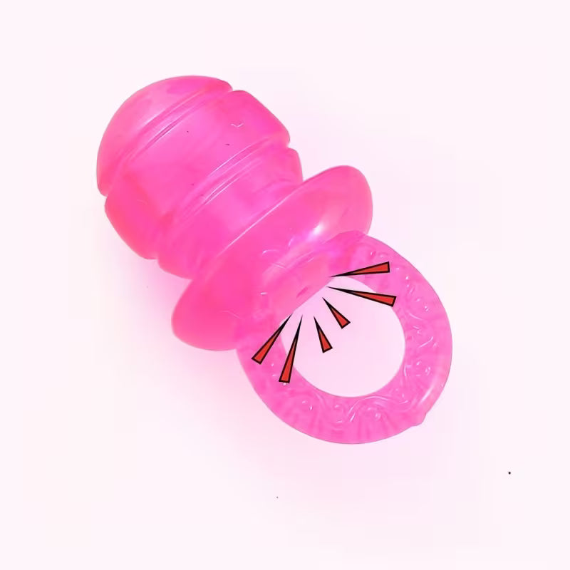 Transparent Pacifier Shaped Pet Dog Sound Toy Chew and Vent