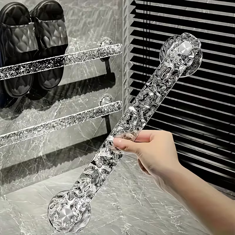 Wavy Towel Rack, No Drilling, Bathroom Storage Rack, Acrylic