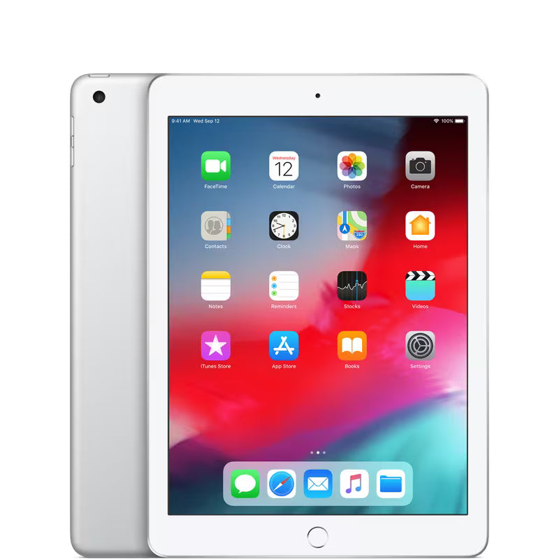 Apple Ipad 6th Generation 128GB Silver WiFi (Refurbished), Silver