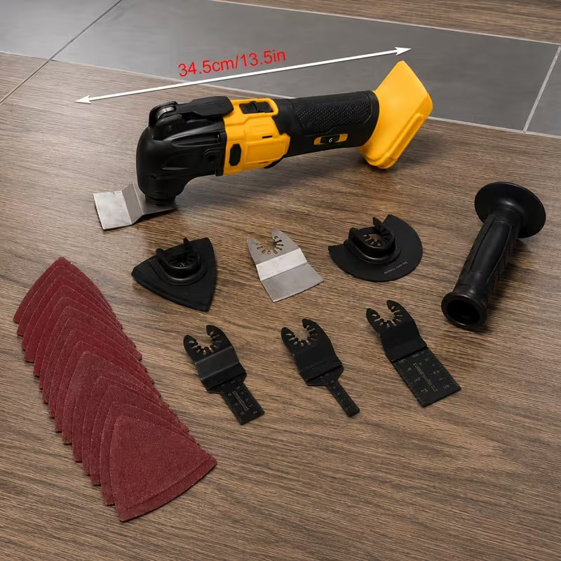 Wireless Brushless Oscillating Multi-functional Tool with An Auxiliary Handle