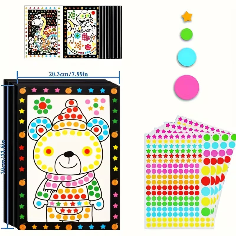 Set of 10 Interesting Patterned Puzzle Painting Kits