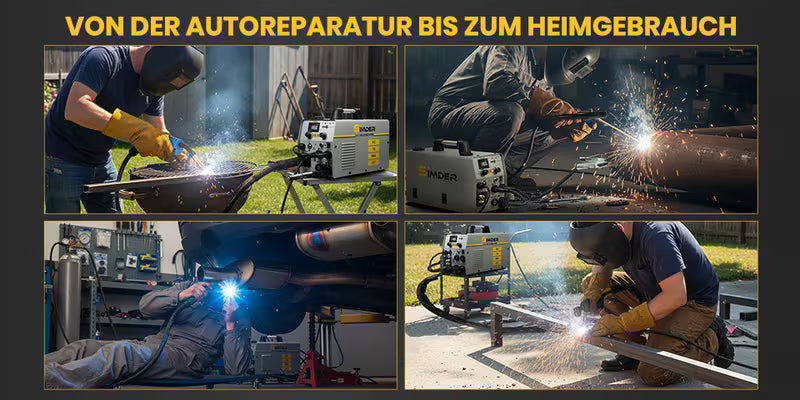 MIG Welder Plasma Cutter Welder Combo 6in1 With HM-600A Ergonomic Electrode Holder