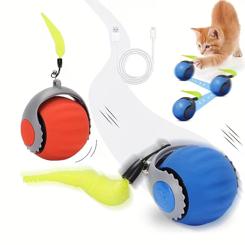 Interactive Cat Toy Ball - Smart Moving Electric Set