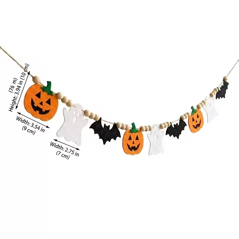 Pre-Assembled Soft Felt Garland