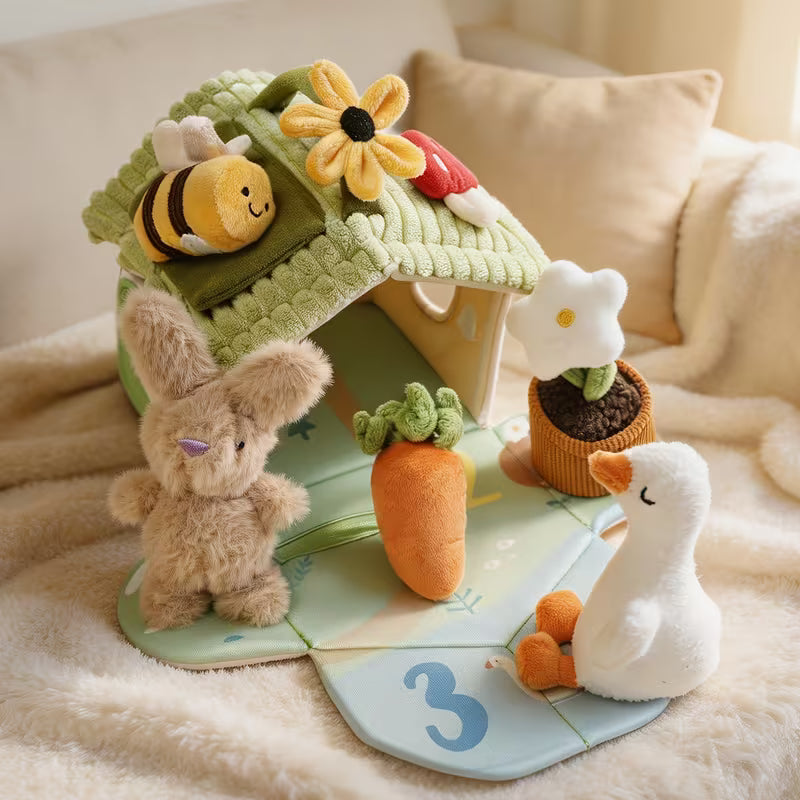 Cartoon Spring-style House-shaped Children's Stacking Toy