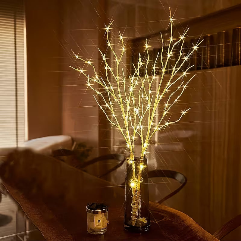 Simulated Birch Tree Branch Decorative Light, Artificial Tree Branch, Battery Powered