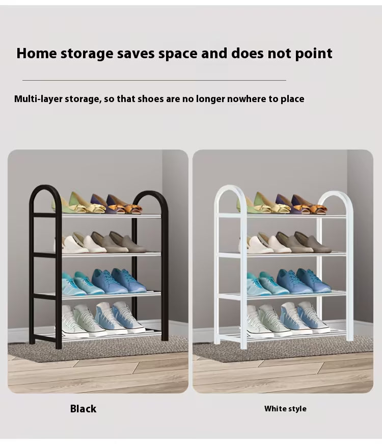 4-layer Shoe Rack Organizer, Stainless Steel