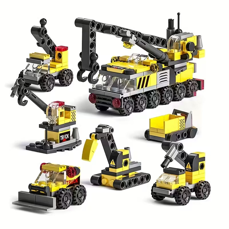 Puzzle City Engineering Series, Pullback Type Building Block, Small Particle Set
