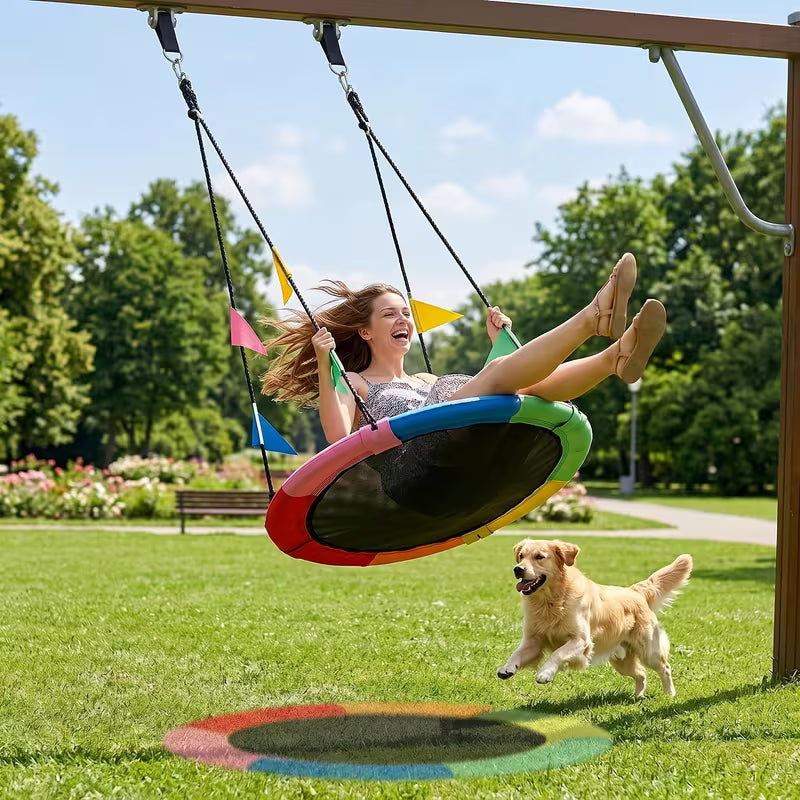 Outdoor Flying Saucer Swing