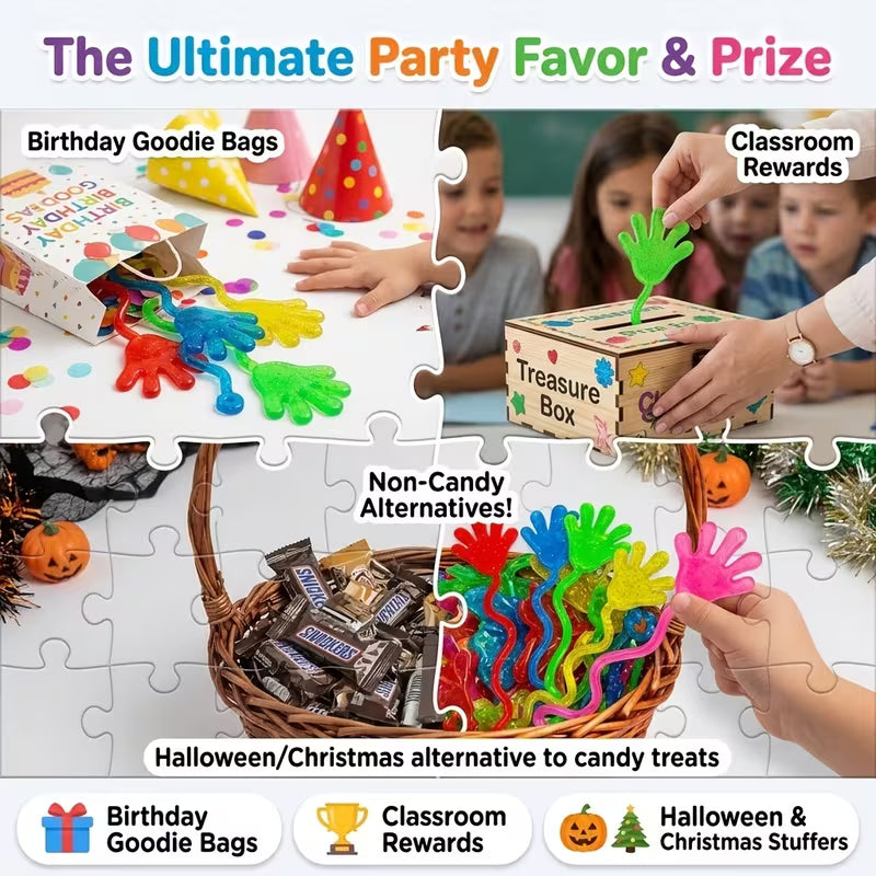 28-Piece Mini Sticky Hands Toys