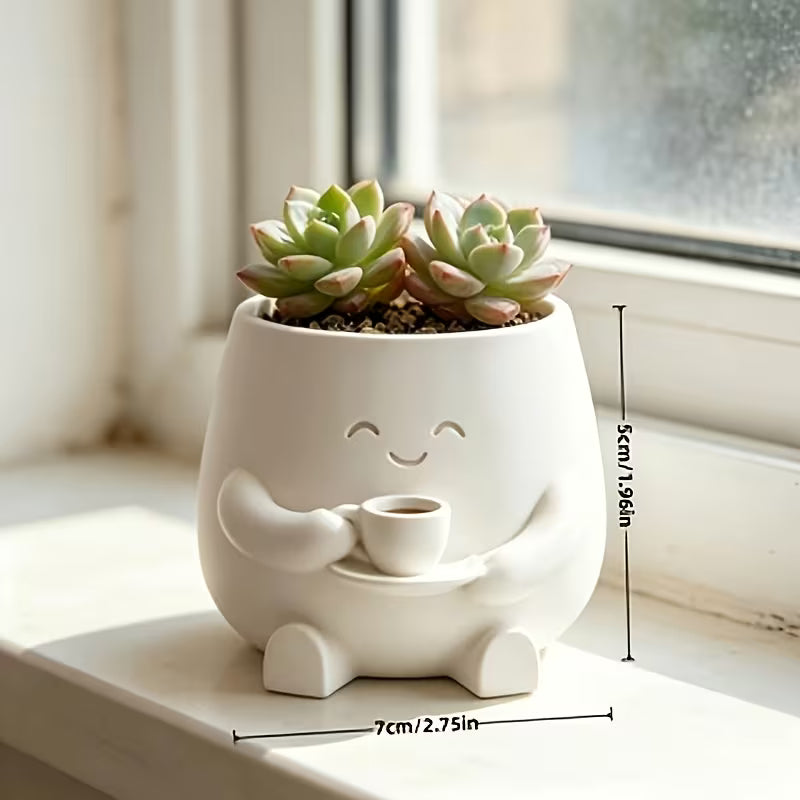 Cute Cat Hugging Succulent Planter Pot, Funny 3D