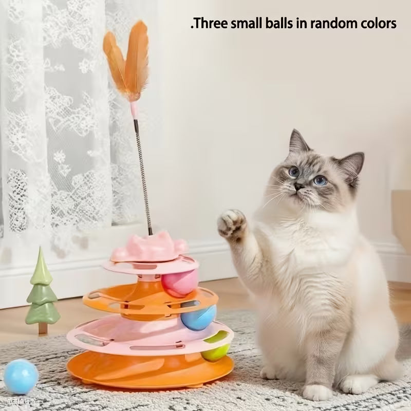 Set Cat Turntable Toy Self-Entertainment Boredom Relief Cat