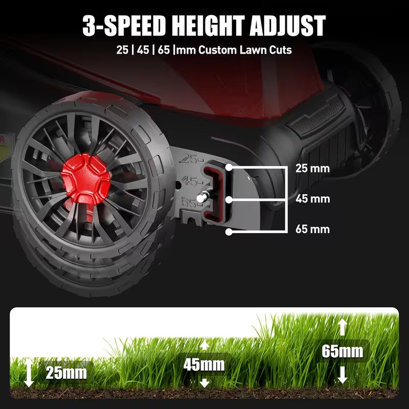 14-Inch 120V Electric Lawn Mower, 1050W Corded Yard Power Rake Tool Machine for Grass Thatch