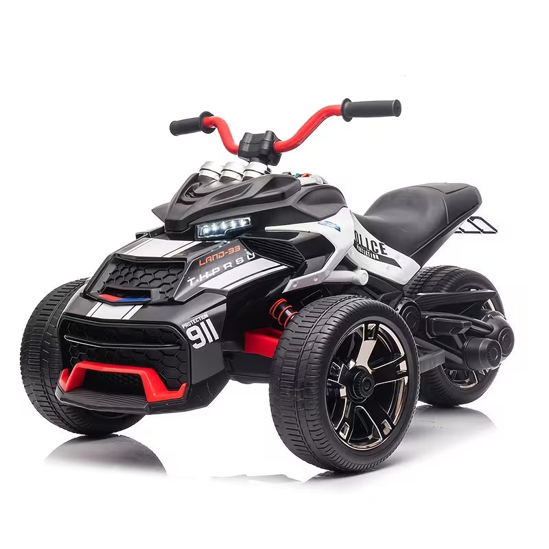 12V ATV Kids Electric Ride on Car Three-wheel Electric Car for 3+