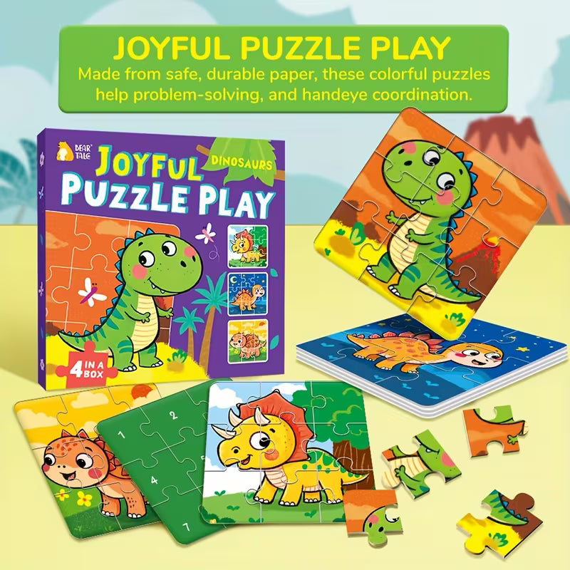 36-Piece/box Dinosaur Jigsaw Puzzles for Kids