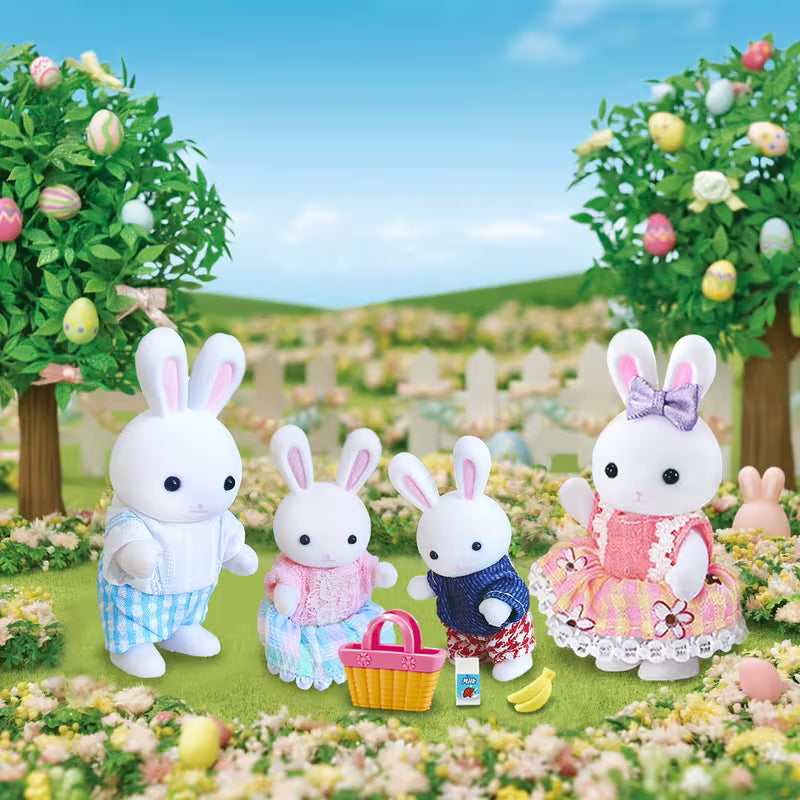 Cute Bunny Doll Set Featuring Four Adorable Rabbit Characters