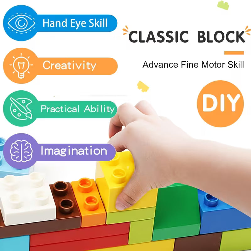 500G Large Granule Bag of Puzzle Building Blocks, Fun Assembly