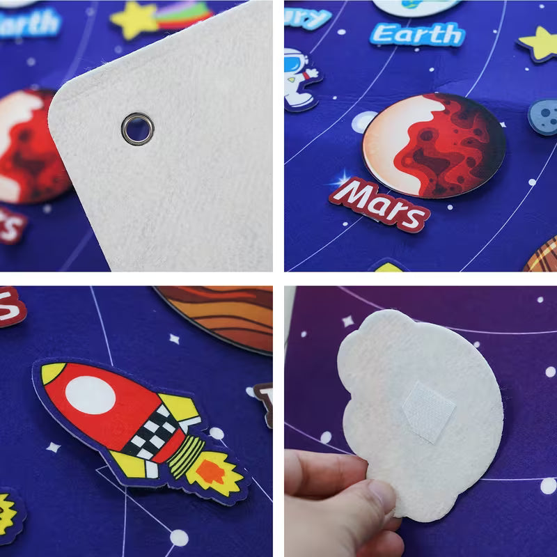 41-Piece Space Sensory Board Story Set