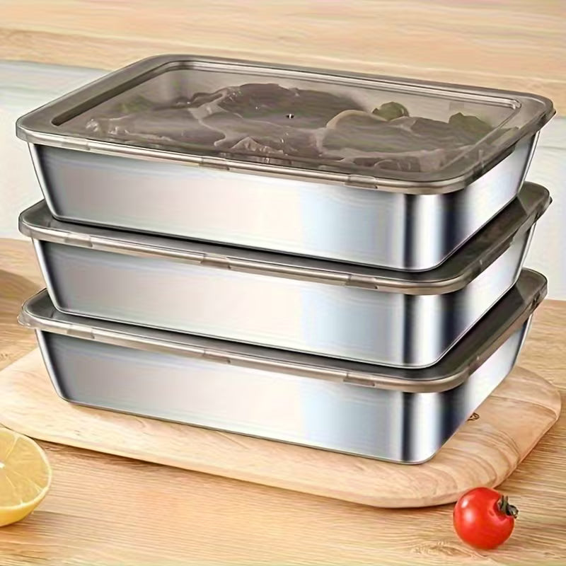 Purchase Three And Receive Two at No Cost, Making a Total of Five Stainless Steel Food Storage